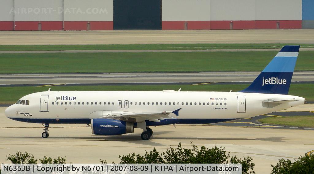 N636JB, 2006 Airbus A320-232 C/N 2755, TPA