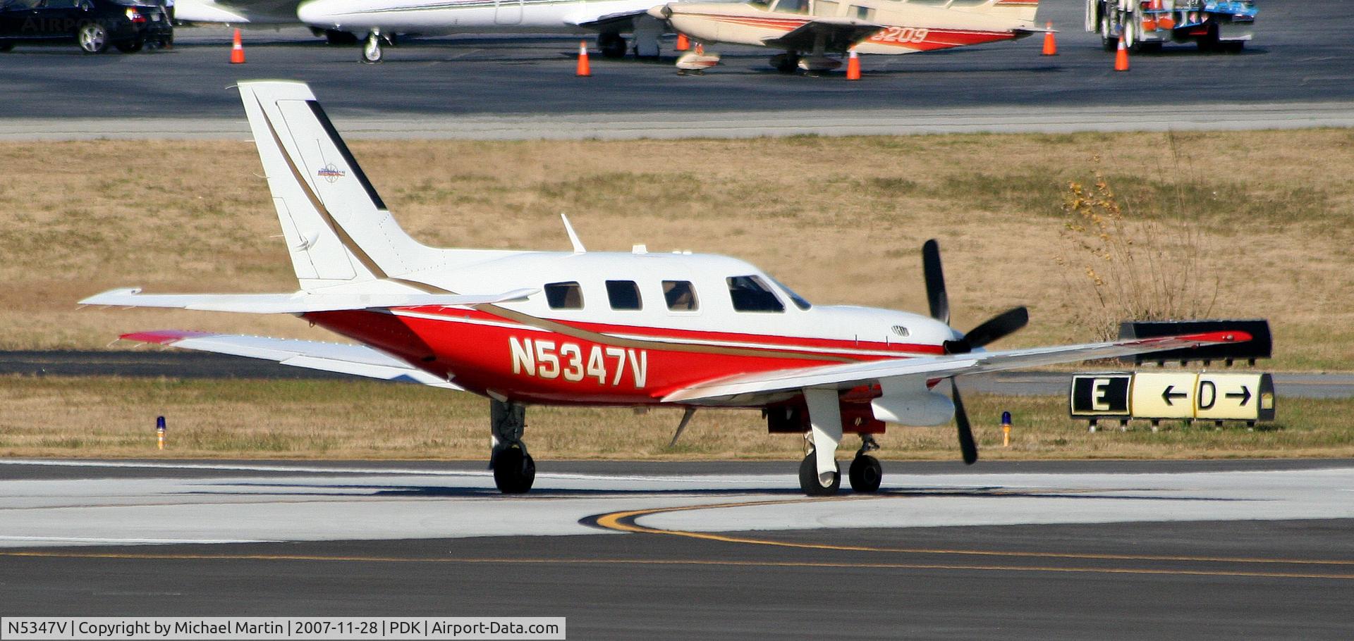 N5347V, Piper PA-46-500TP C/N 4697126, Taxing to Runway 20L