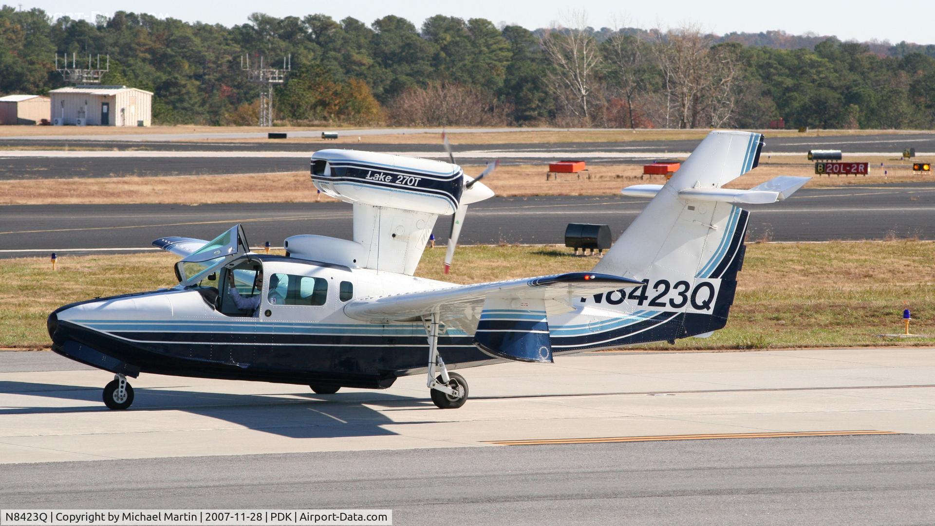 N8423Q, Aerofab Inc LAKE LA-250 C/N 91, Taxing to Run Up Area