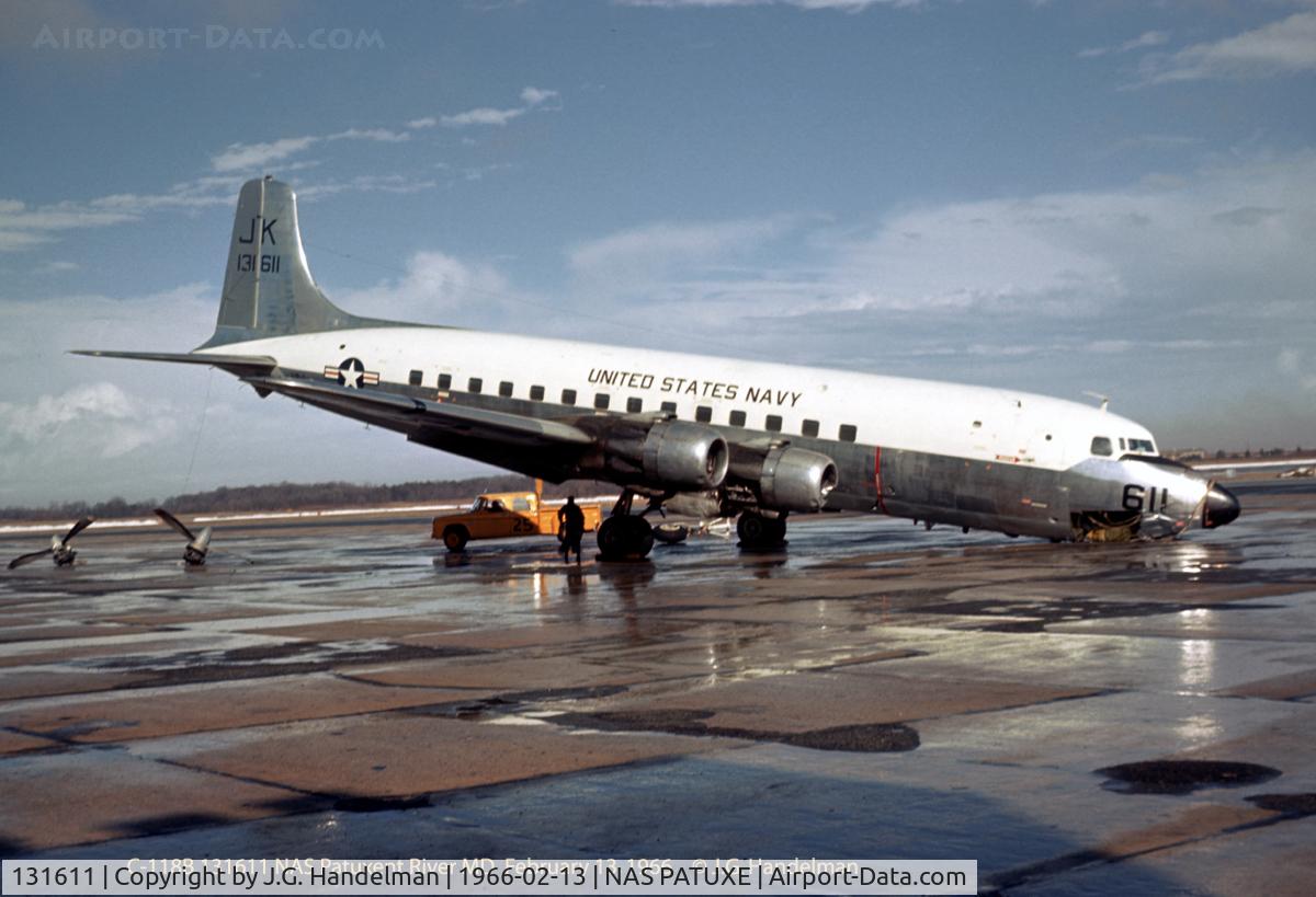 131611, 1952 Douglas C-118B Liftmaster C/N 43714, USN C-118A crash landing after hitting a snowbank