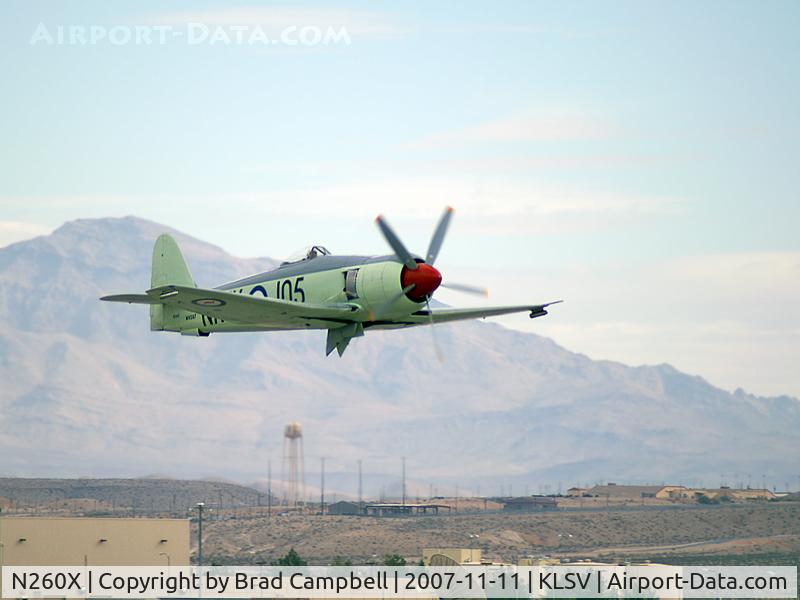 N260X, 1951 Hawker Sea Fury FB11 C/N 41H/636334, Getchell Aircraft - San Jose, California / 1951 Hawker Mk II Sea Fury