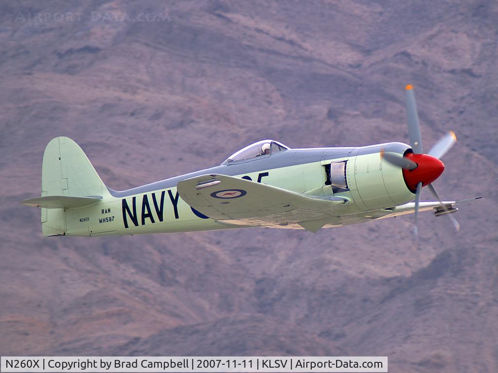 N260X, 1951 Hawker Sea Fury FB11 C/N 41H/636334, Getchell Aircraft - San Jose, California / 1951 Hawker Mk II Sea Fury