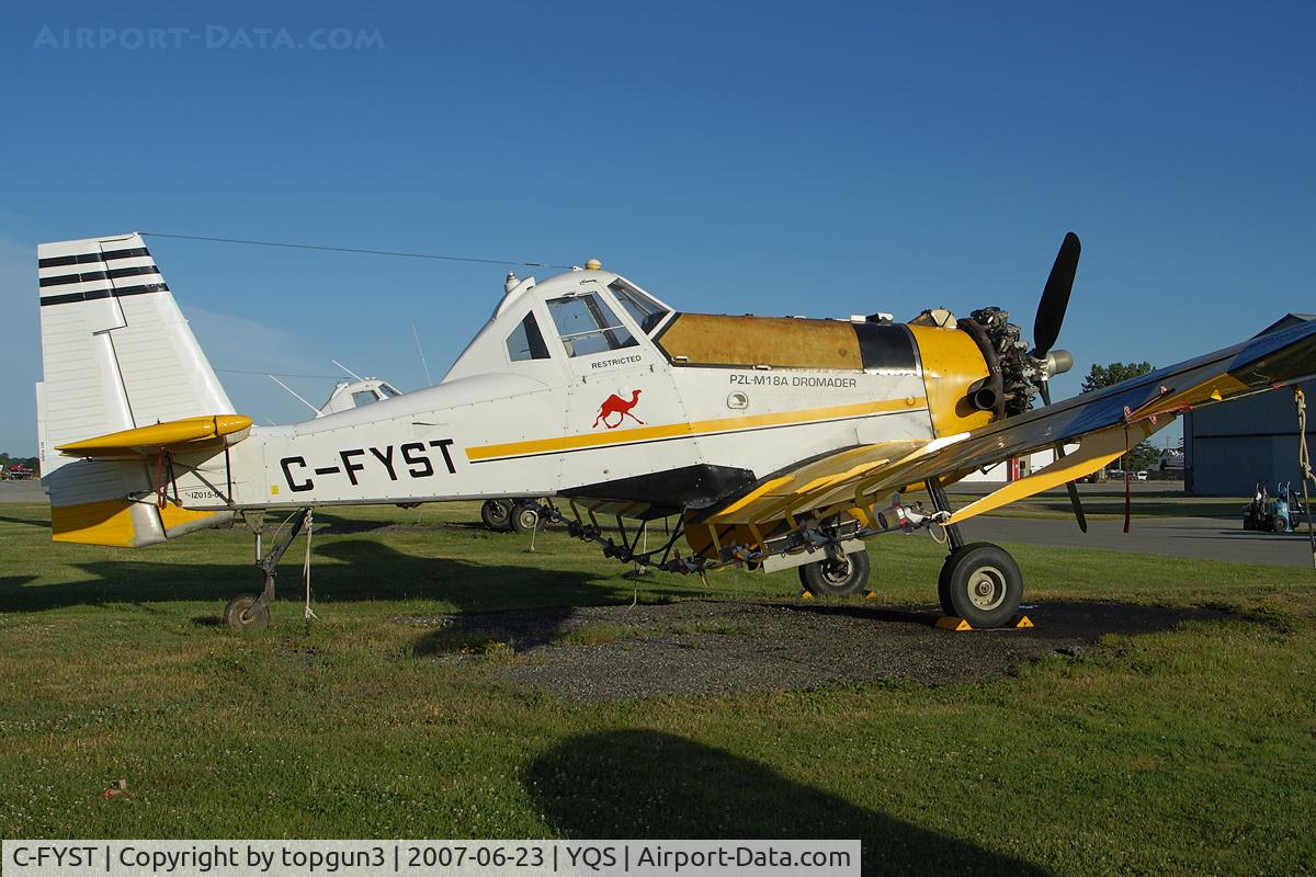 C-FYST, 1985 PZL-Mielec M-18A Dromader C/N 1Z015-06, Crop duster