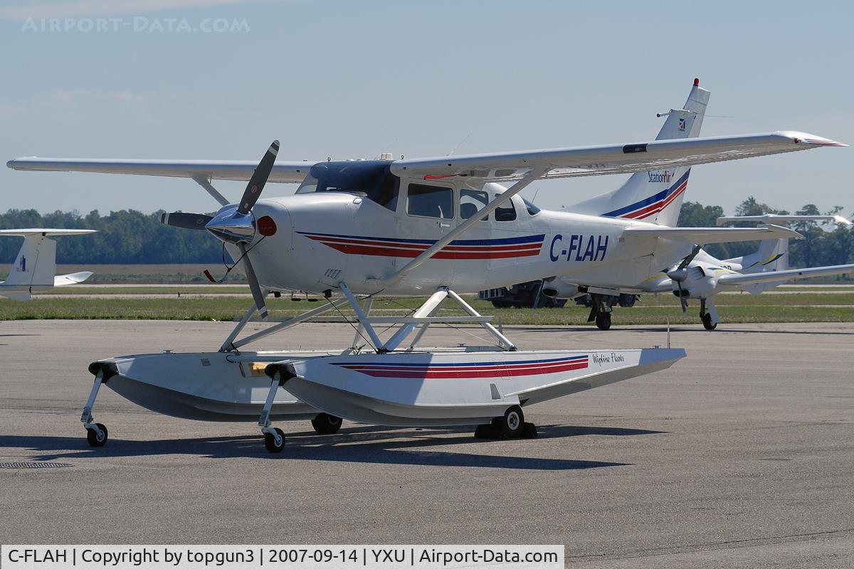 C-FLAH, 2001 Cessna 206H Stationair C/N 20608148, Parked at ESSO ramp.