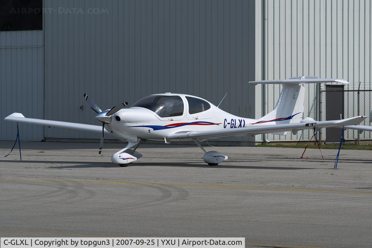 C-GLXL, 2007 Diamond DA-40 Diamond Star C/N 40.839, Parked by Diamond Flight Centre.