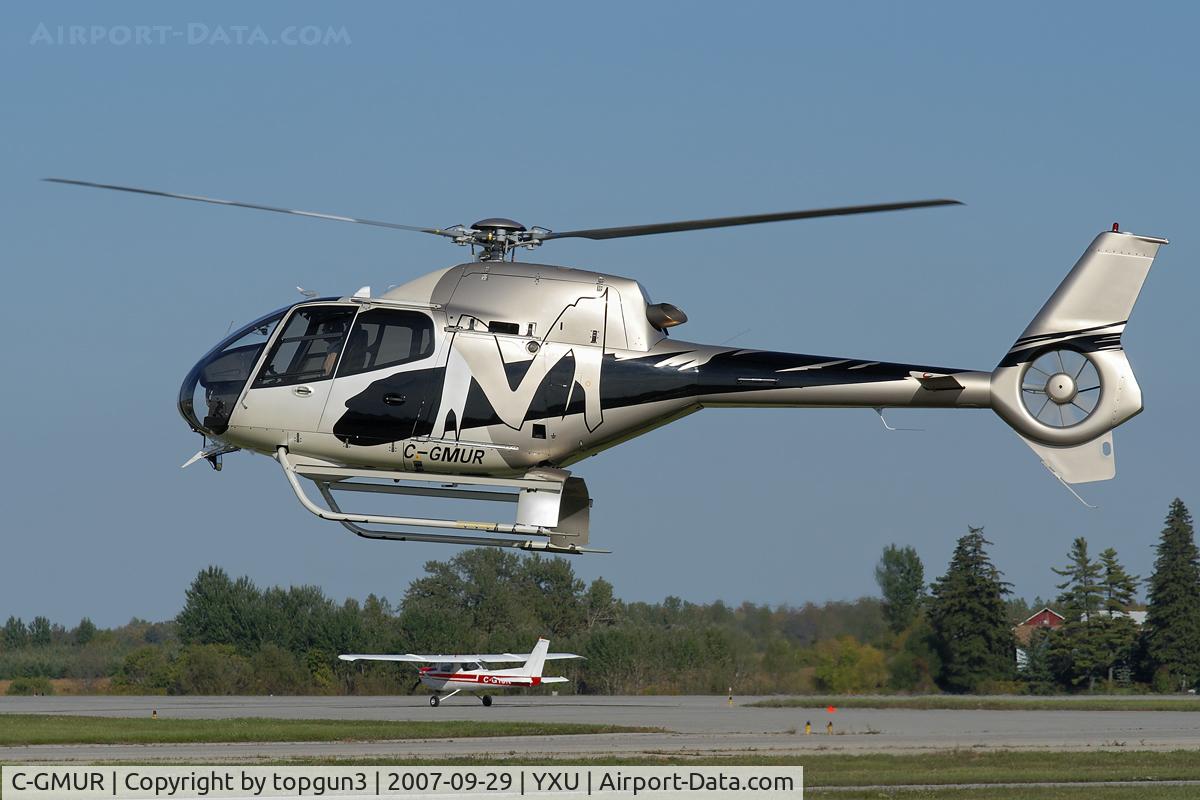 C-GMUR, 2006 Eurocopter EC-120B Colibri C/N 1438, Taking off from Ramp III.