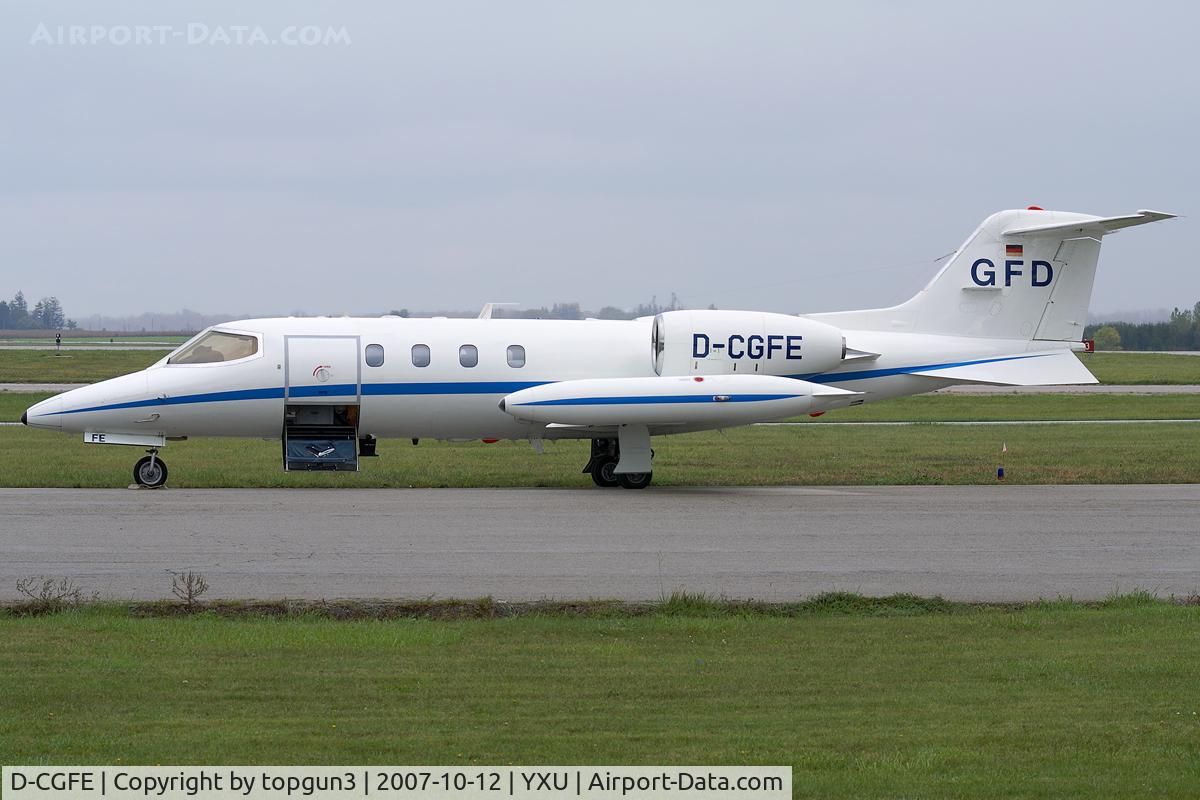 D-CGFE, 1981 Gates Learjet 36A C/N 36A-062, Parked at Ramp III