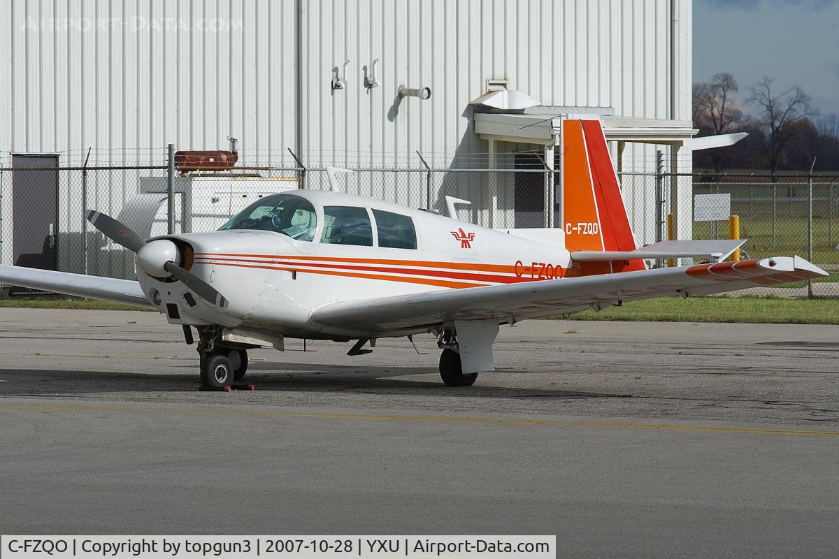 C-FZQO, 1967 Mooney M20C Ranger C/N 670050, Parked by Diamond Flight Centre.