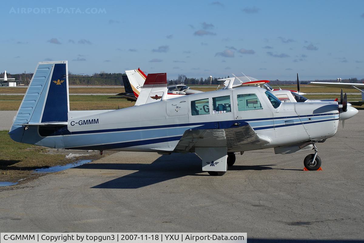 C-GMMM, 1975 Mooney M20F Executive C/N 22-1269, Parked at ESSO ramp.
