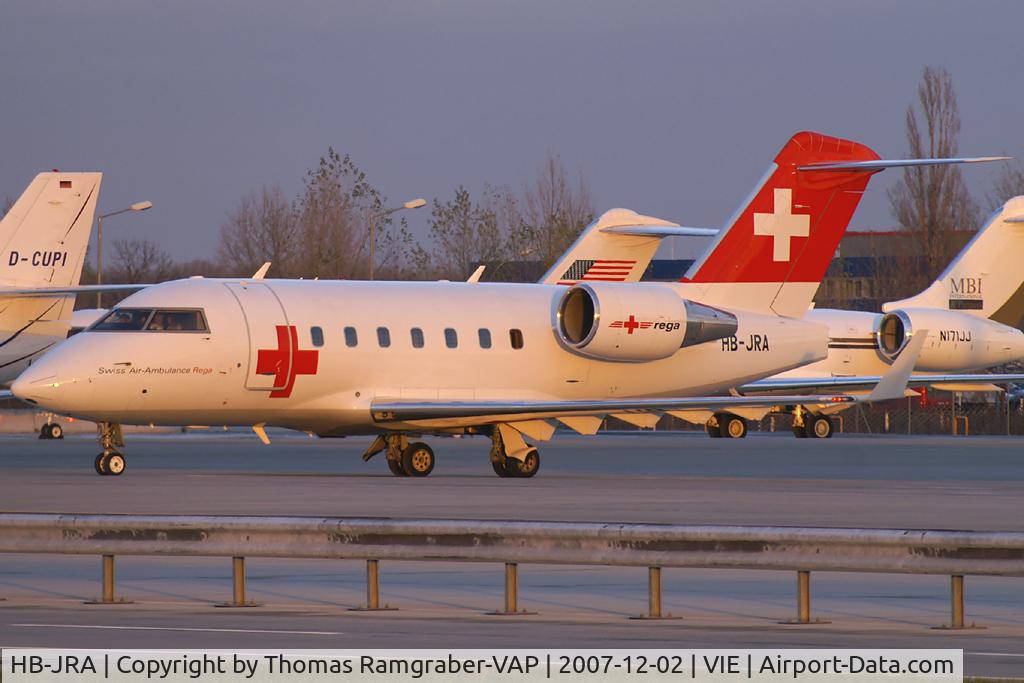 HB-JRA, 2002 Bombardier Challenger 604 (CL-600-2B16) C/N 5529, REGA - Swiss Air Ambulance CAnadair CL600 Challenger