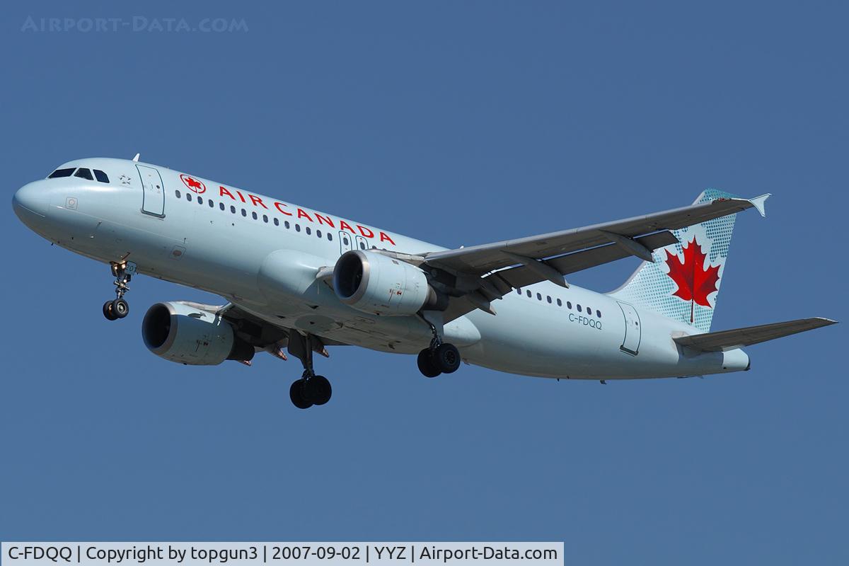 C-FDQQ, 1990 Airbus A320-211 C/N 059, Short final for RWY24R.