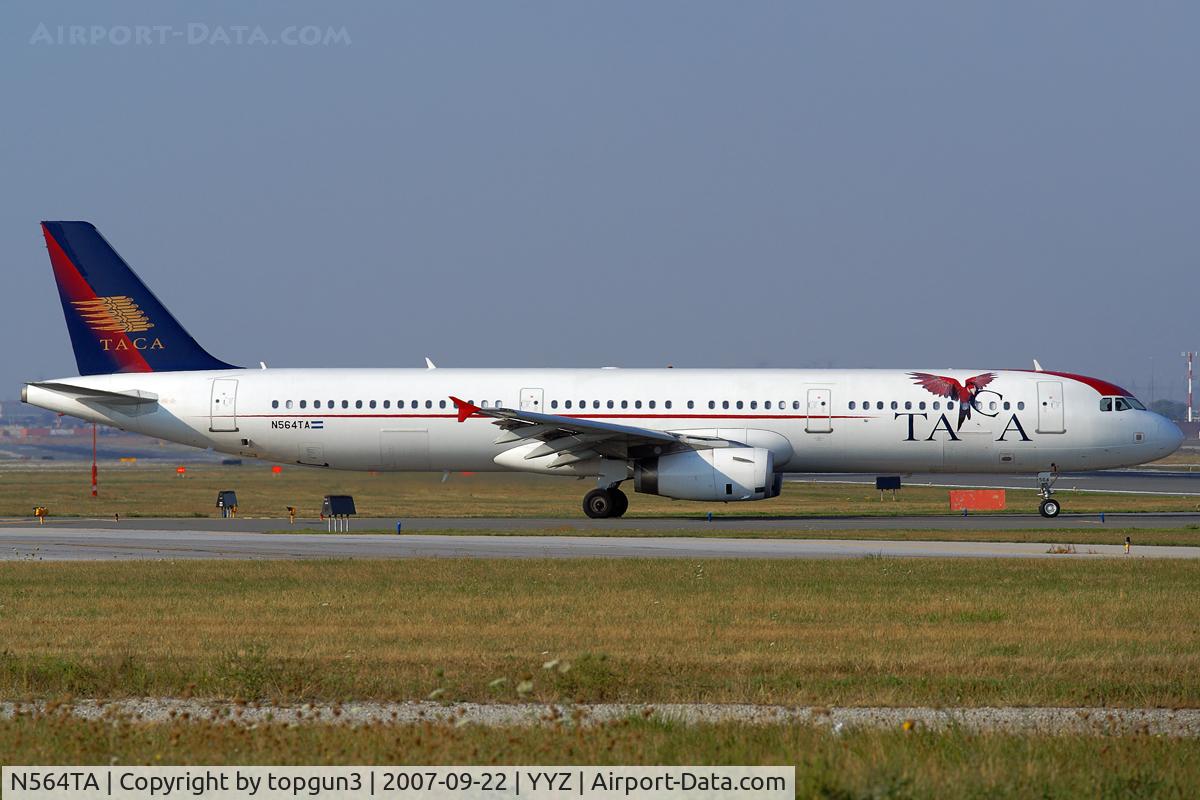 N564TA, 2006 Airbus A321-231 C/N 2862, Taxiing for departure via RWY23.
