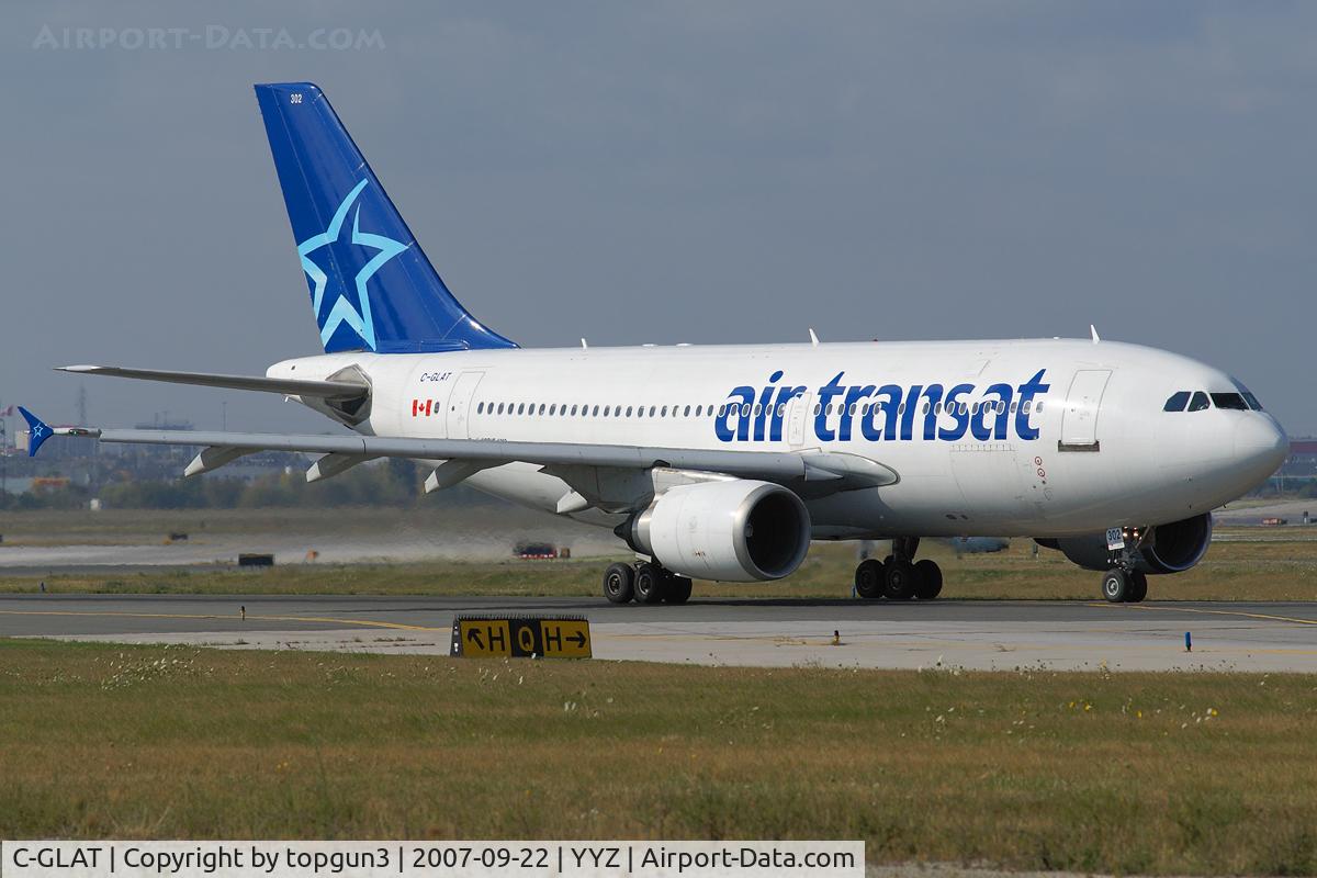 C-GLAT, 1991 Airbus A310-308 C/N 588, Taxiing for departure via RWY23.