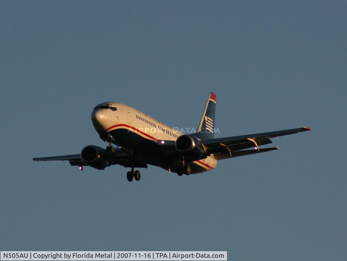 N505AU, 1987 Boeing 737-3B7 C/N 23380, US Airways