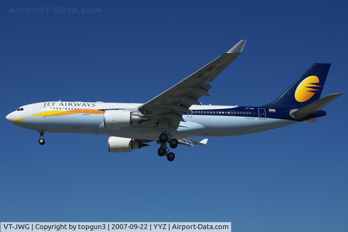 VT-JWG, 2007 Airbus A330-202 C/N 831, Short final for RWY23.