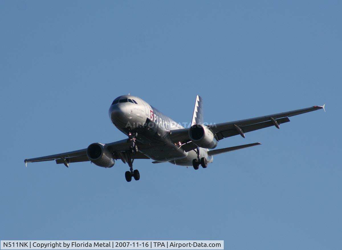 N511NK, 2006 Airbus A319-132 C/N 2659, Spirit