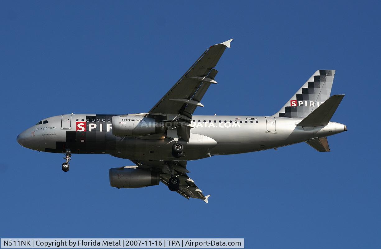 N511NK, 2006 Airbus A319-132 C/N 2659, Spirit