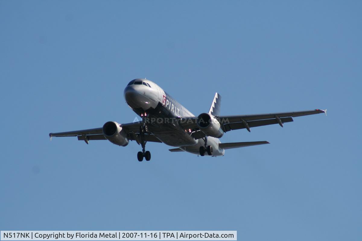 N517NK, 2006 Airbus A319-132 C/N 2711, Spirit