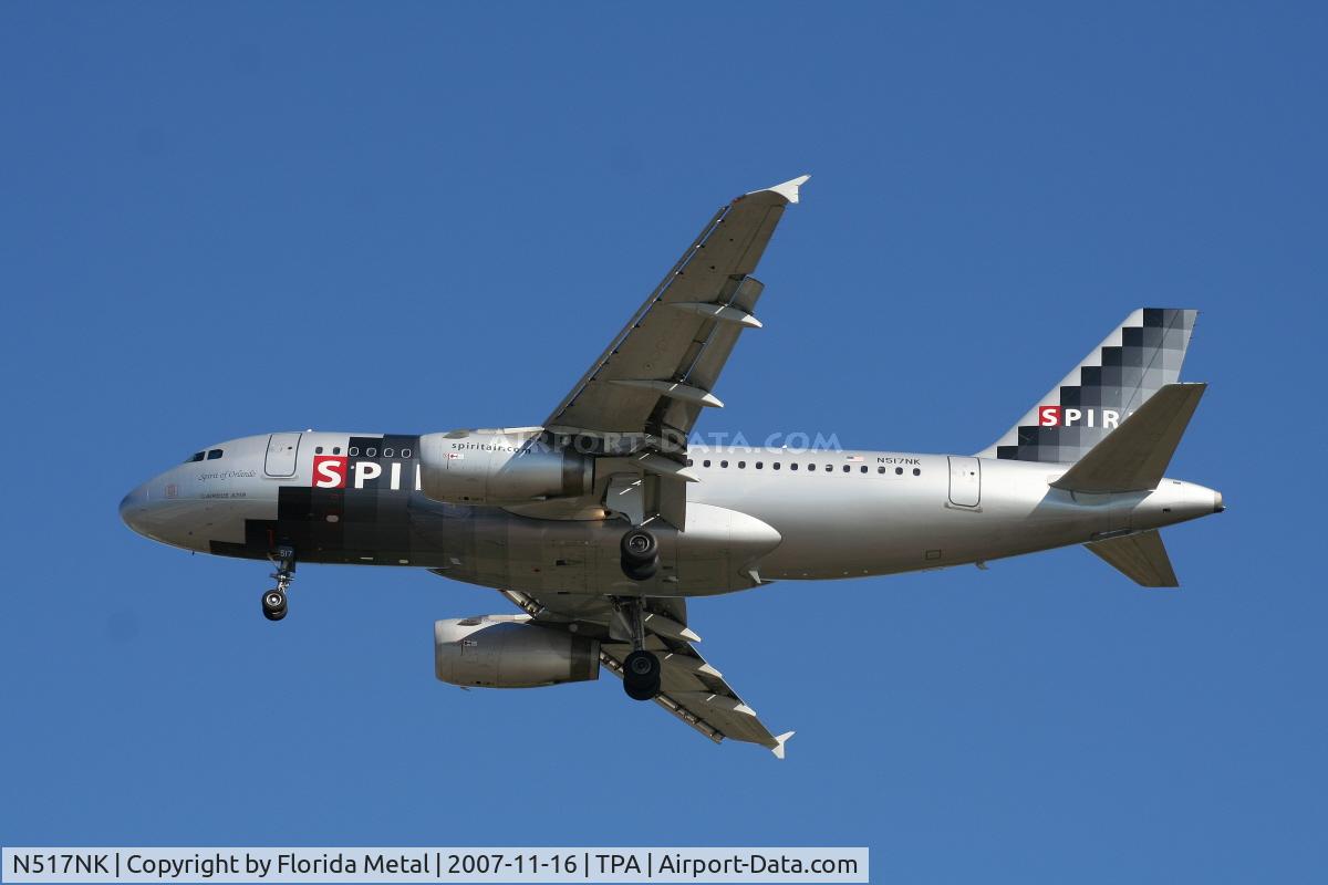 N517NK, 2006 Airbus A319-132 C/N 2711, Spirit