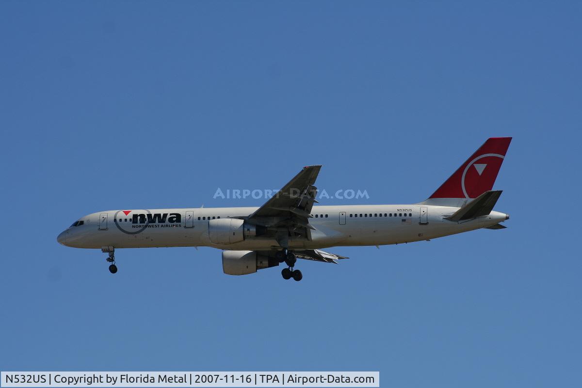 N532US, 1988 Boeing 757-251 C/N 24263, Northwest