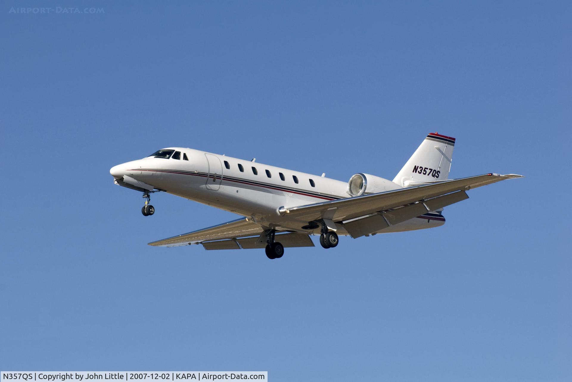 N357QS, 2007 Cessna 680 Citation Sovereign C/N 680-0155, Appraoch to 17L