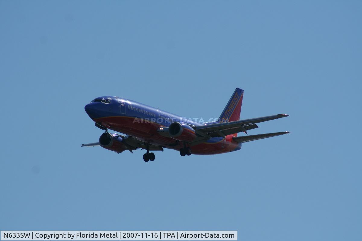 N633SW, 1996 Boeing 737-3H4 C/N 27936, Southwest