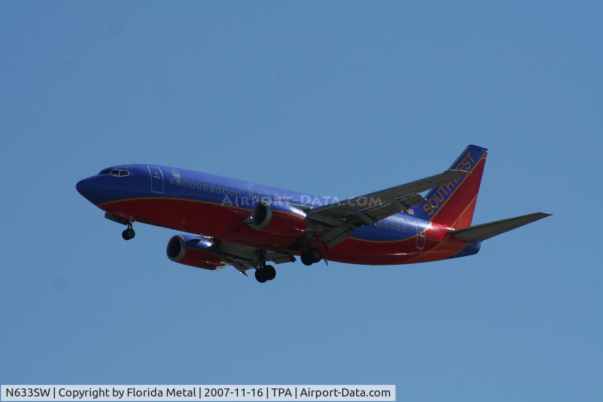 N633SW, 1996 Boeing 737-3H4 C/N 27936, Southwest
