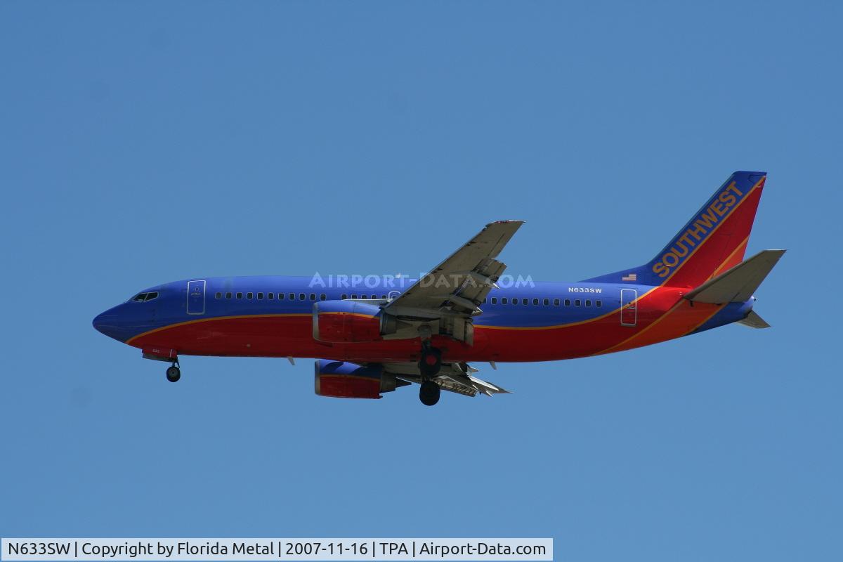 N633SW, 1996 Boeing 737-3H4 C/N 27936, Southwest