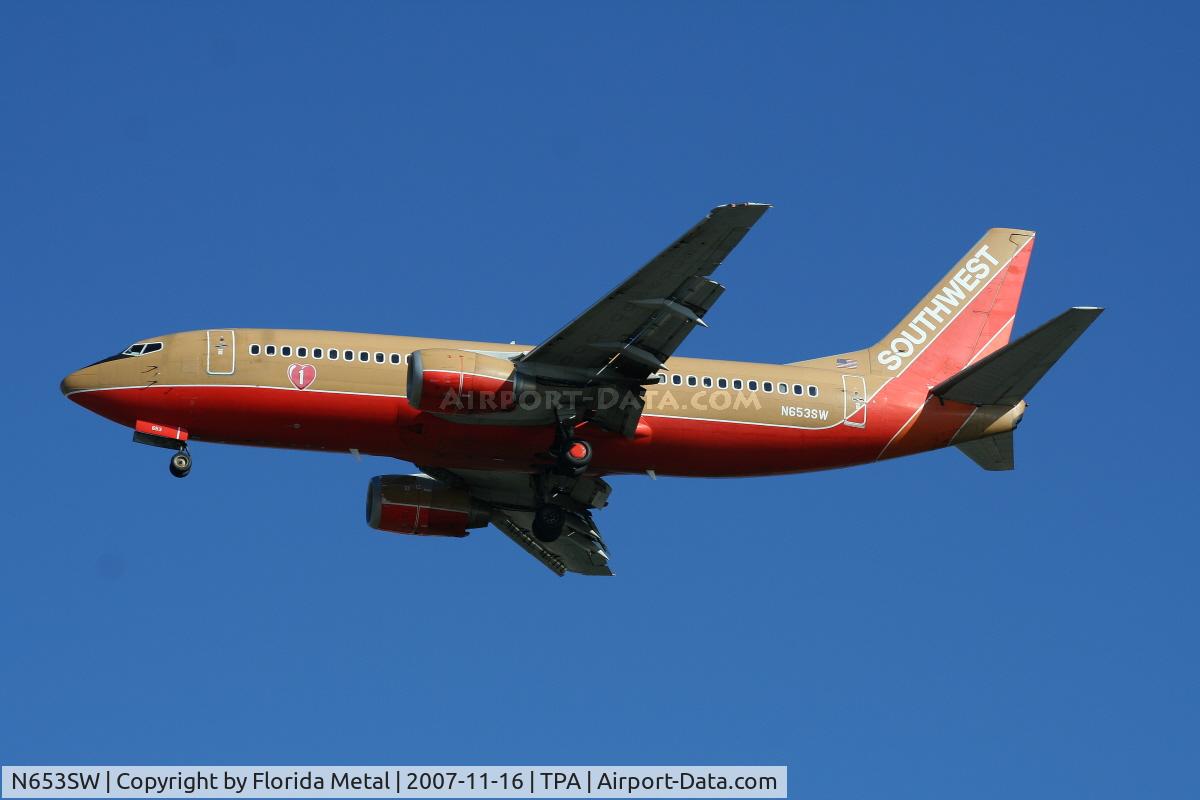 N653SW, 1997 Boeing 737-3H4 C/N 28398, Southwest