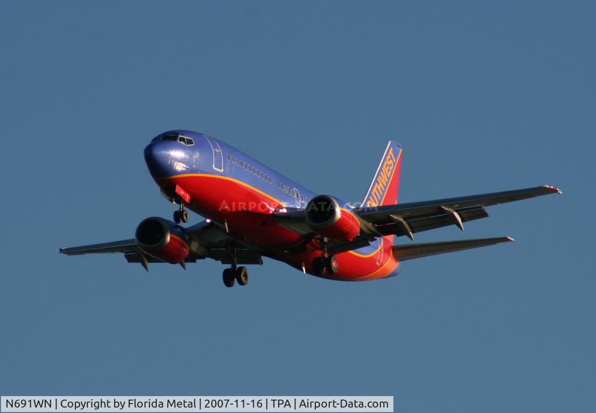 N691WN, 1988 Boeing 737-3G7 C/N 23781, Southwest