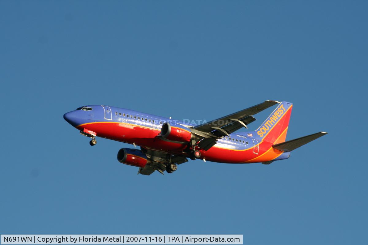 N691WN, 1988 Boeing 737-3G7 C/N 23781, Southwest