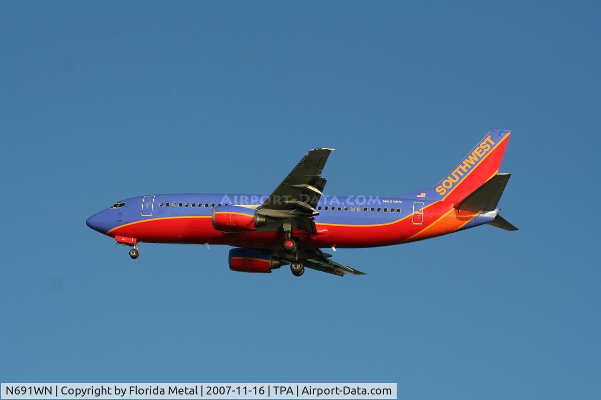 N691WN, 1988 Boeing 737-3G7 C/N 23781, Southwest