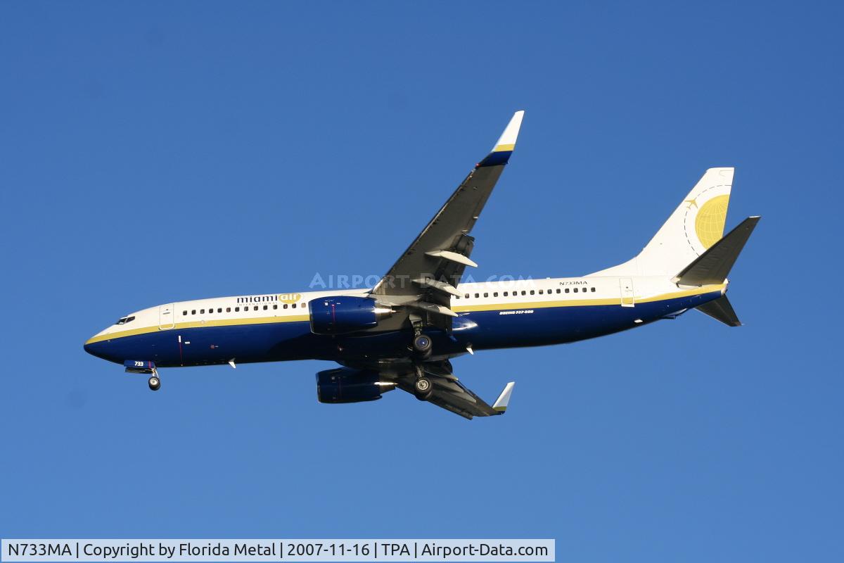 N733MA, 2001 Boeing 737-81Q C/N 30619, Miami Air