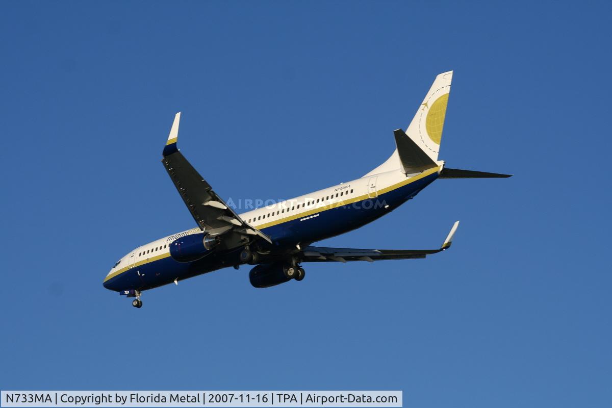 N733MA, 2001 Boeing 737-81Q C/N 30619, Miami Air