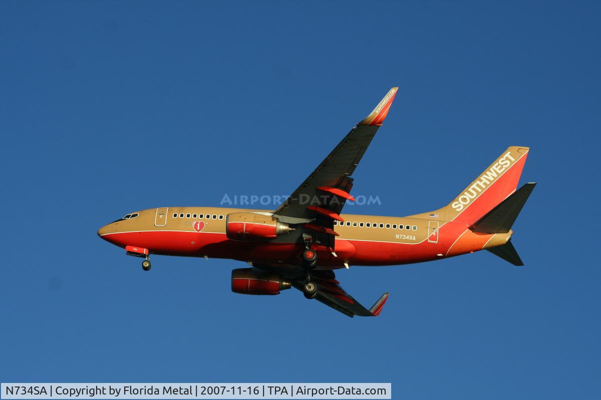 N734SA, 1999 Boeing 737-7H4 C/N 27866, Southwest