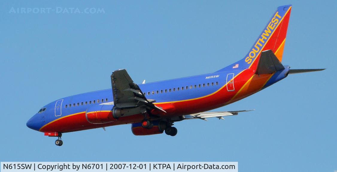 N615SW, 1995 Boeing 737-3H4 C/N 27698, TPA