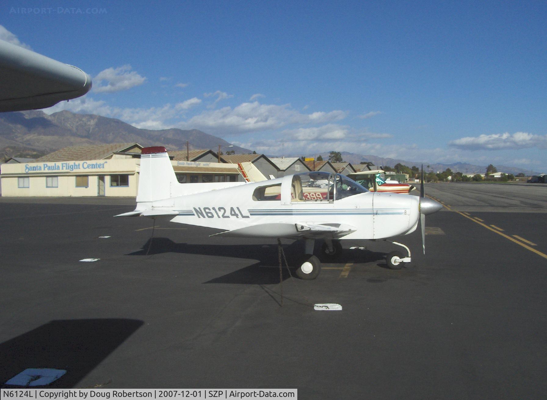 N6124L, 1970 American AA-1 Yankee C/N AA1-0324, 1970 American Aviation AA-1 YANKEE CLIPPER, Lycoming O-235 108 Hp