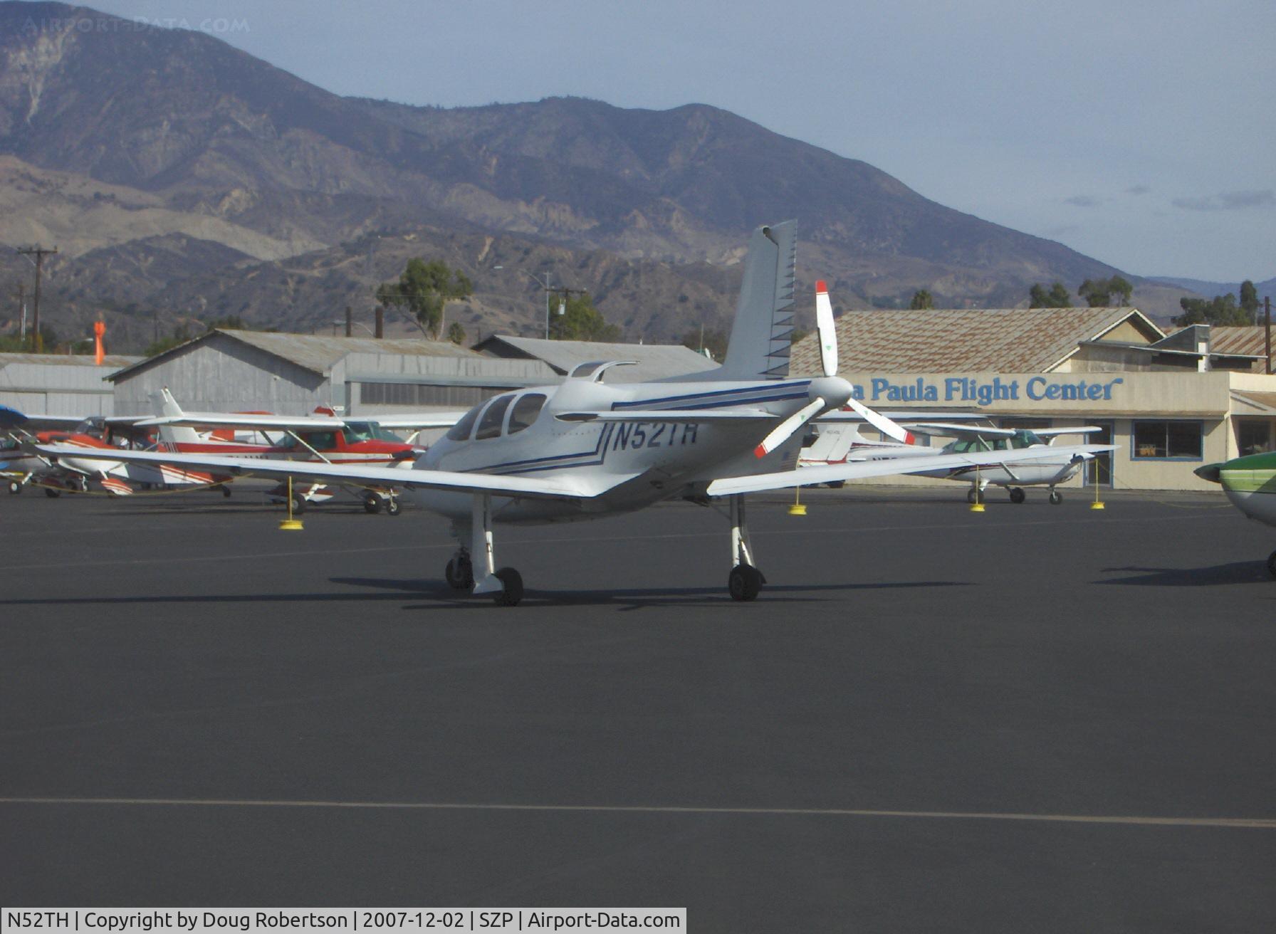 N52TH, 1999 Cirrus VK-30 C/N 143, 1999 Hastings Cirrus Design VK-30, Continental IO-550 pusher tri-blade prop, Taxi. Cirrus Design sold 34 VK-30 kits. N52TH was the first completed over nine year build time. Ten are flying.