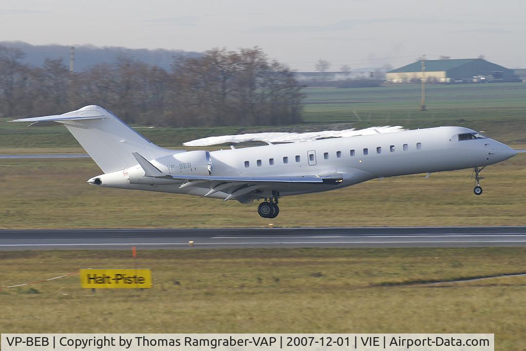 VP-BEB, 2002 Bombardier BD-700-1A10 Global Express C/N 9115, Bombardier Globalexpress