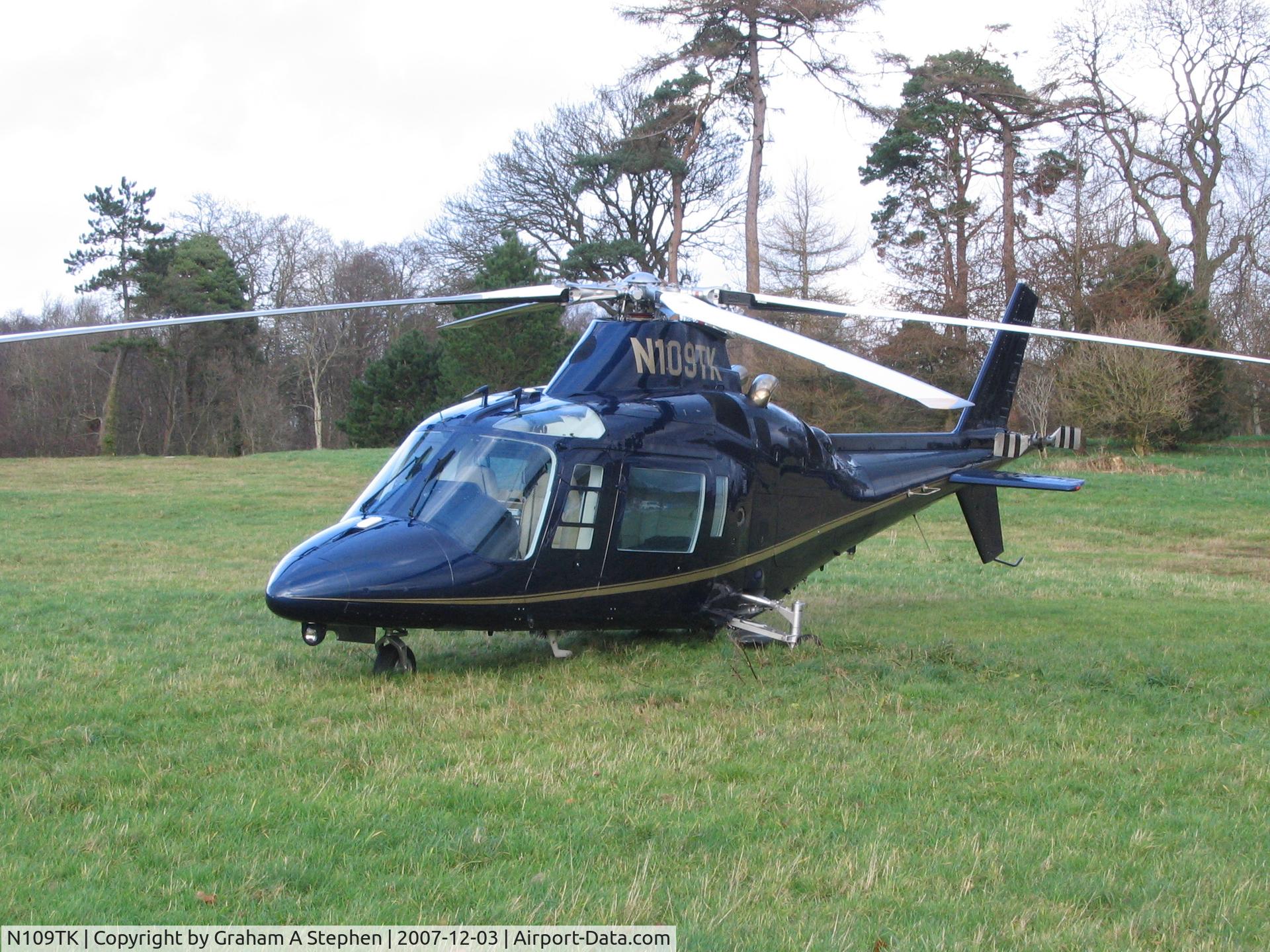 N109TK, 1991 Agusta A-109C C/N 7650, Parc Menai, Gwynedd, UK