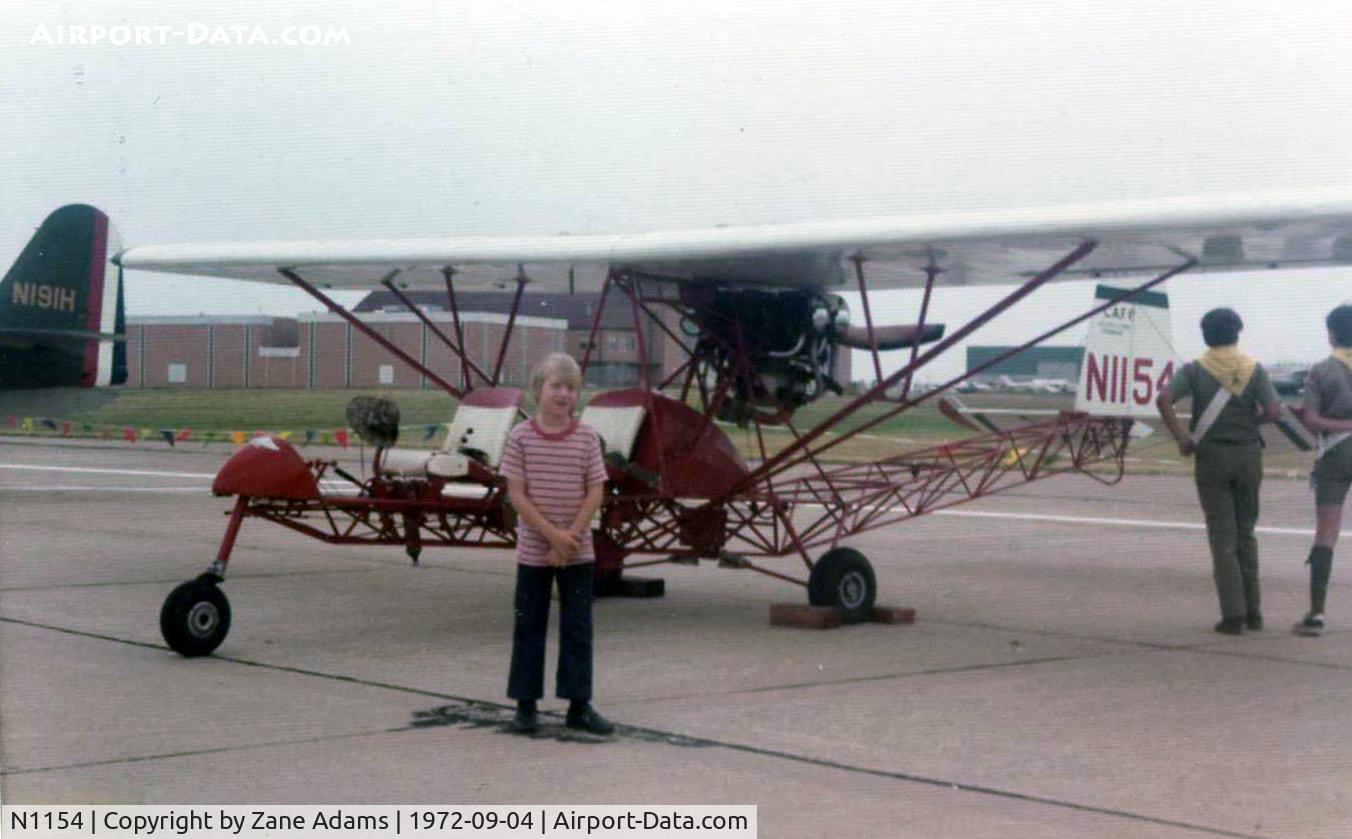 N1154, 1968 Breezy RLU-1 C/N 1, Breezy at Great Southwest Airport Airshow, Ft. Worth, TX - taken by my father (That's me)