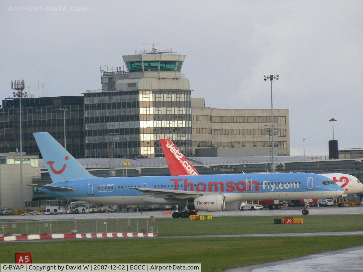 G-BYAP, 1994 Boeing 757-204 C/N 27236, Taxing out at Manchester