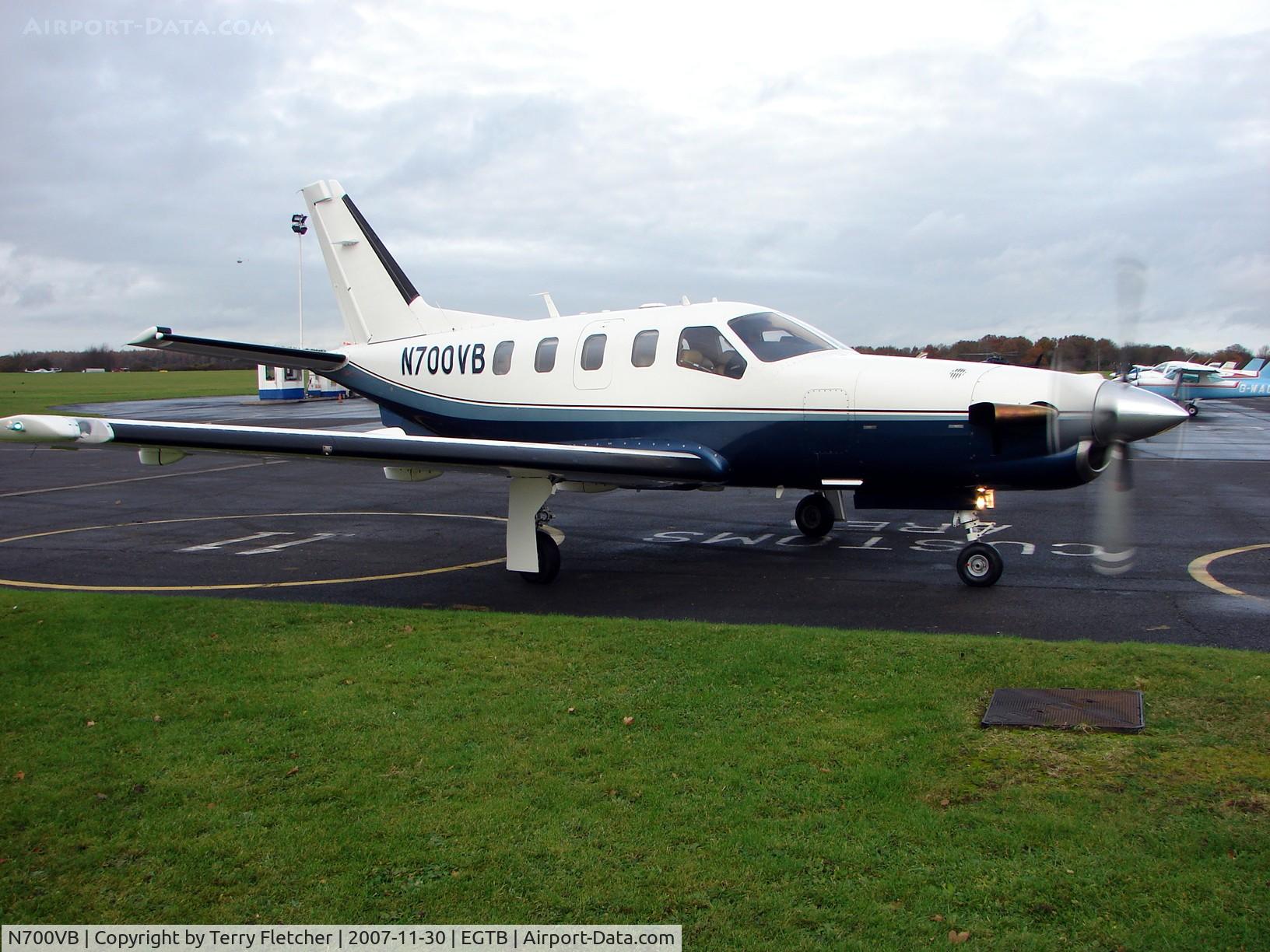 N700VB, 2002 Socata TBM-700 C/N 237, TBM700 at Wycombe Air Park - Booker Airfield