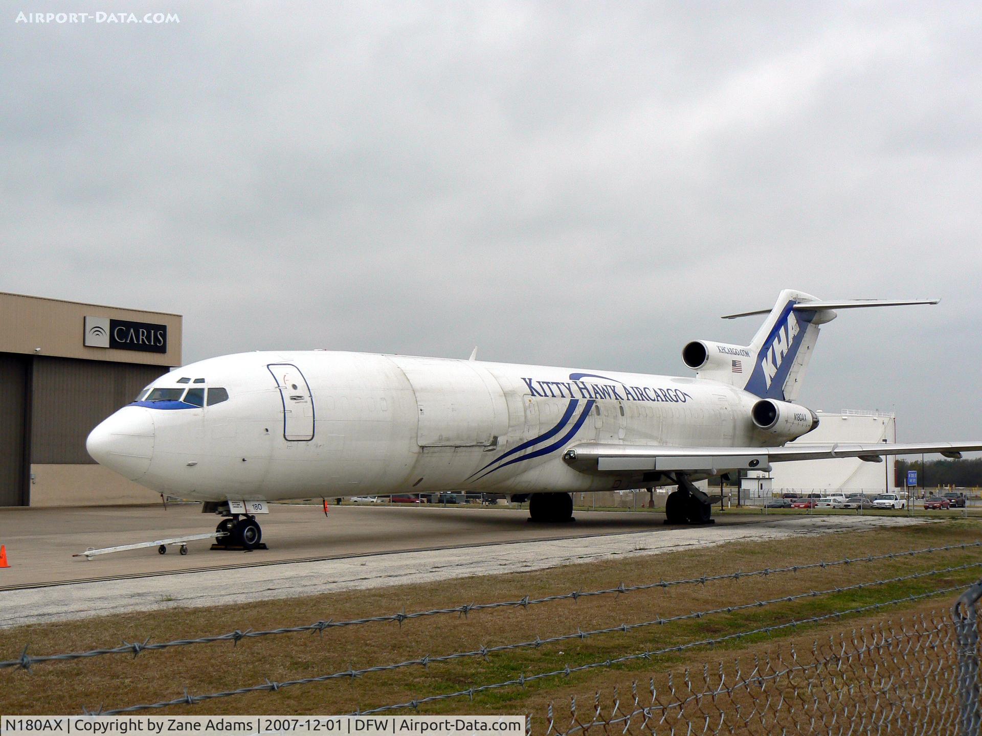 N180AX, 1969 Boeing 727-222 C/N 20041, Kitty Hawk 727 at DFW West Freight Ramp