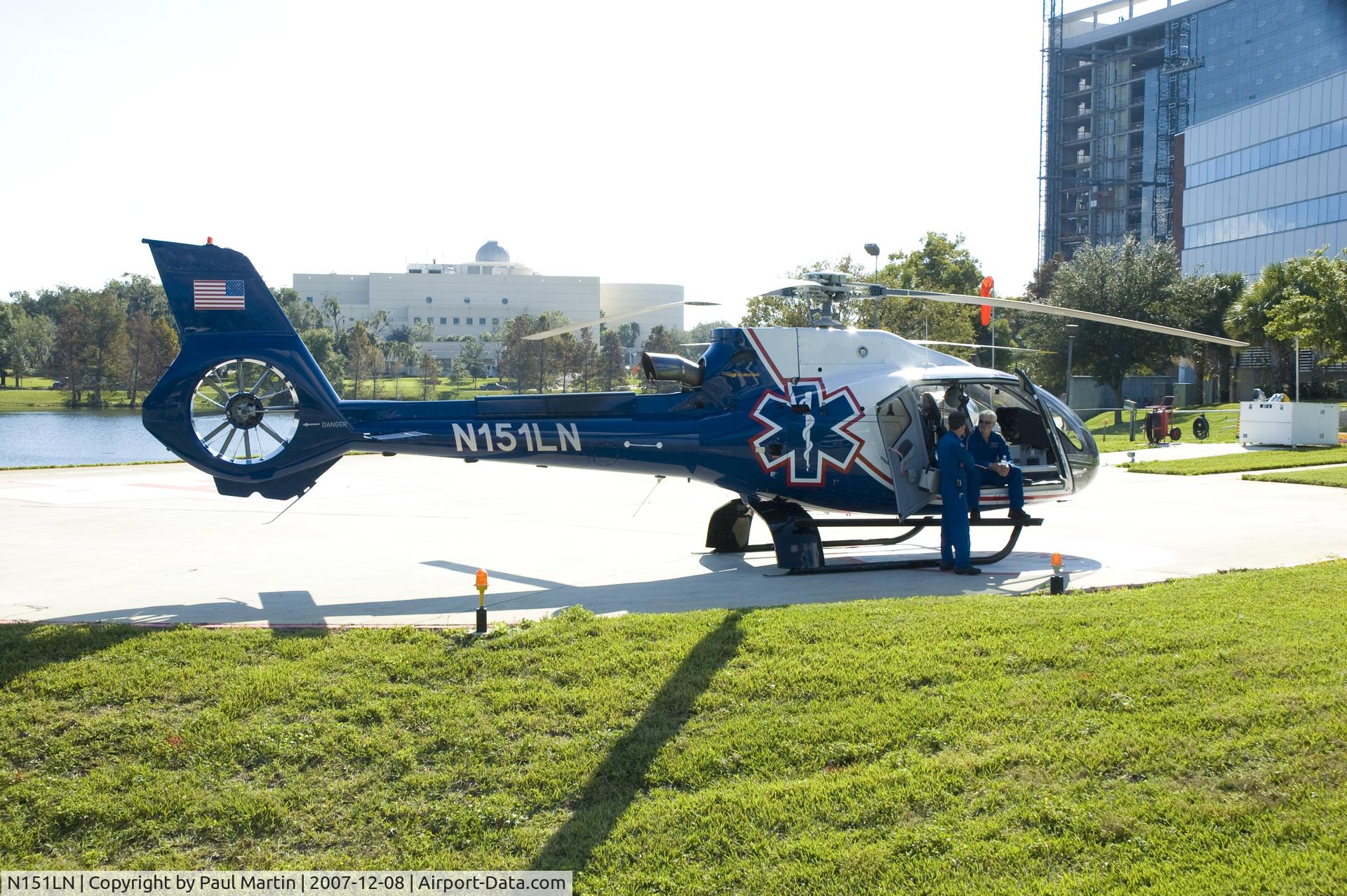 N151LN, 2006 Eurocopter EC-130B-4 (AS-350B-4) C/N 4114, Visiting Florida Hospital