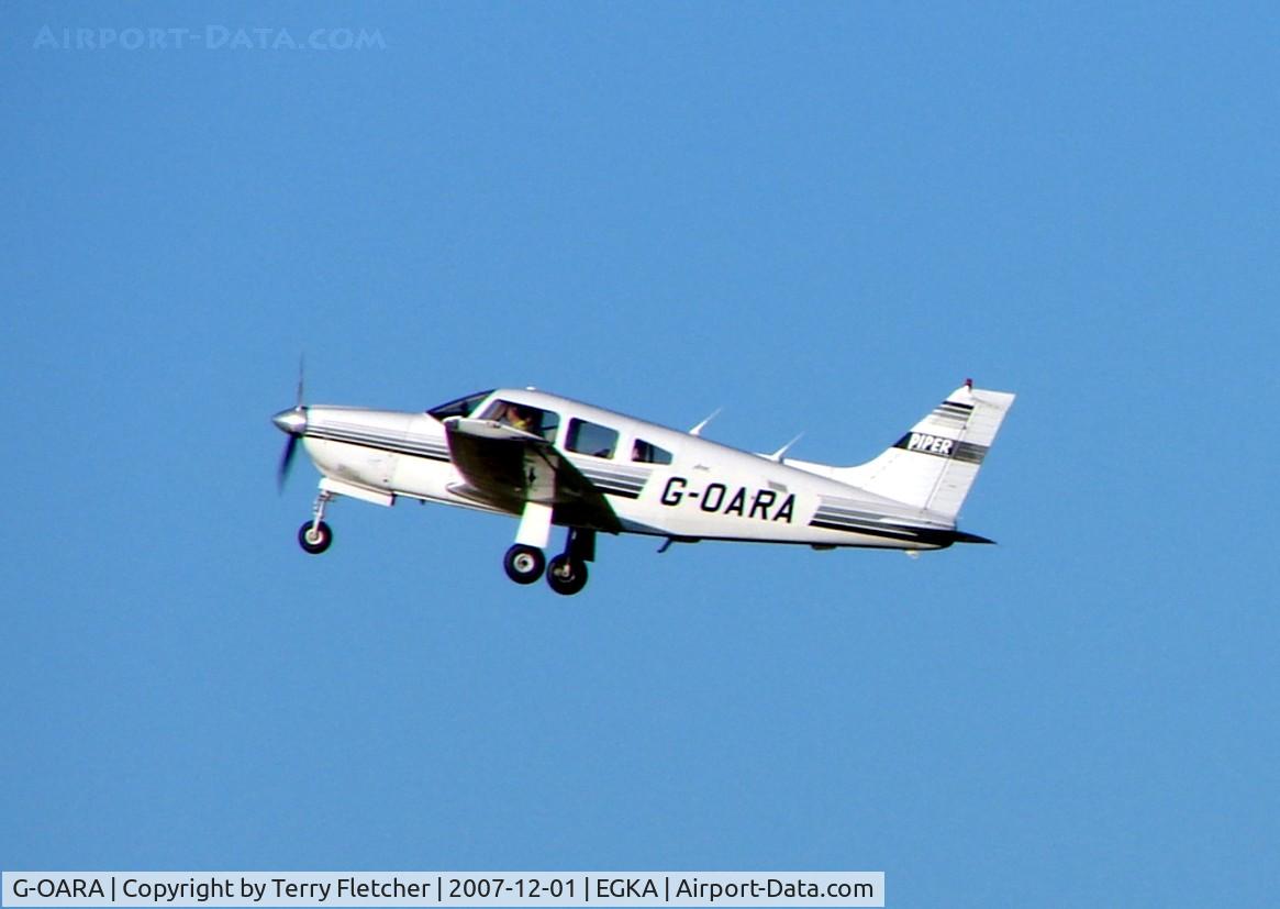 G-OARA, 1988 Piper PA-28R-201 Cherokee Arrow III C/N 2837002, Piper PA-28R-201 at Shoreham Airport