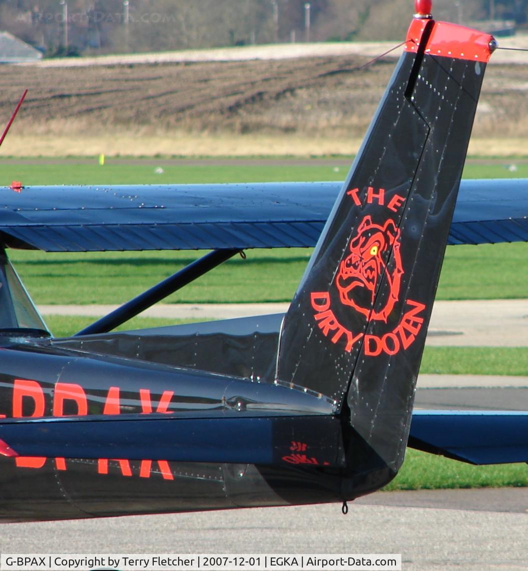 G-BPAX, 1975 Cessna 150M C/N 150-77401, Tail logo depicting the name of the Trustees Group for this aircraft