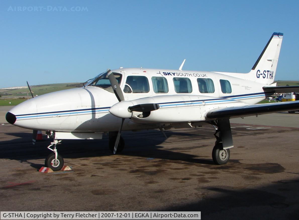 G-STHA, 1980 Piper PA-31-350 Navajo Chieftain C/N 31-8052077, Navajo owned by Skydrift at Shoreham