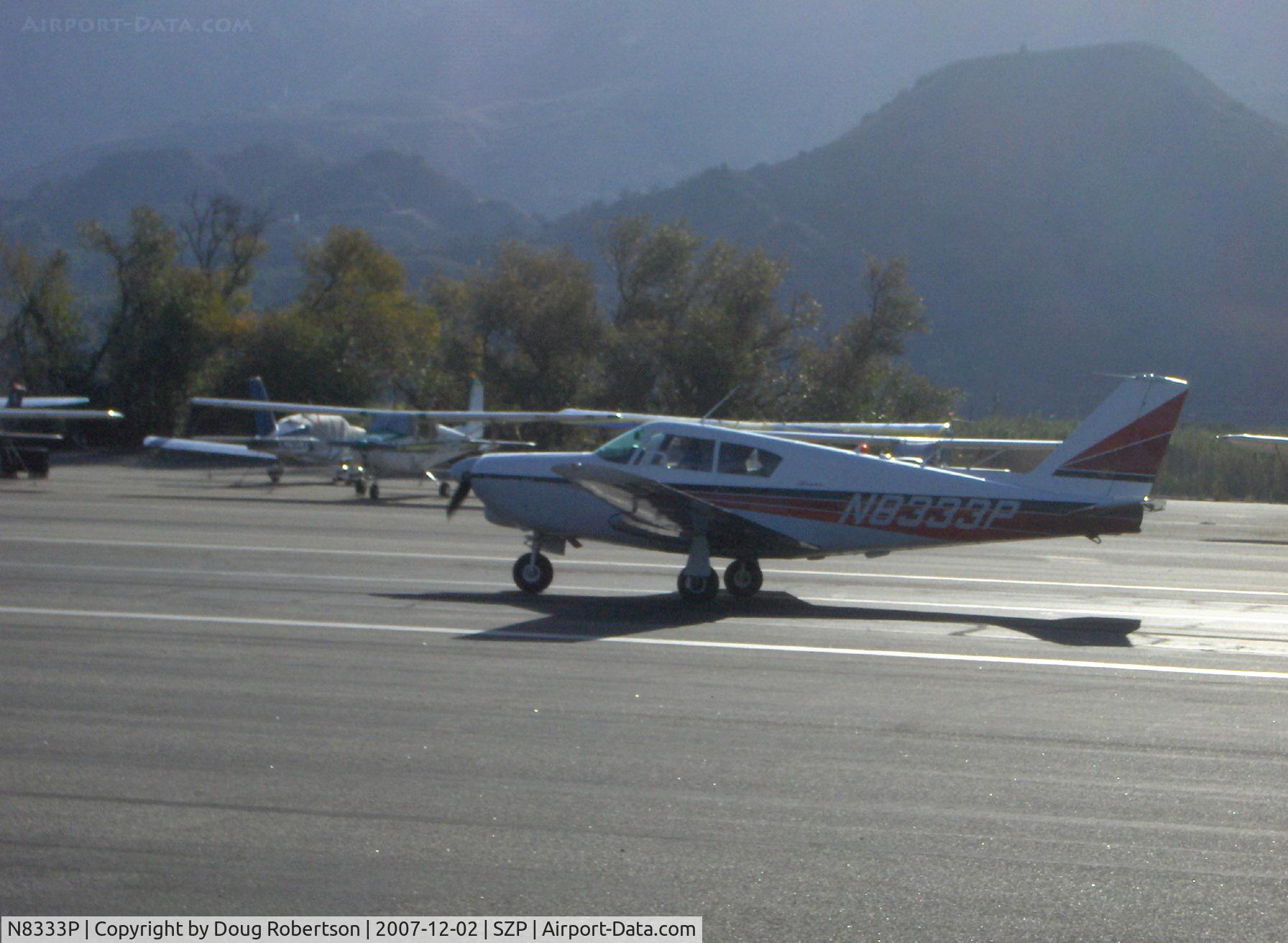 N8333P, 1963 Piper PA-24-250 Comanche C/N 24-3586, 1963 Piper PA-24-250 COMANCHE, Lycoming IO-540-C 250 Hp, taxi after landing Rwy 04