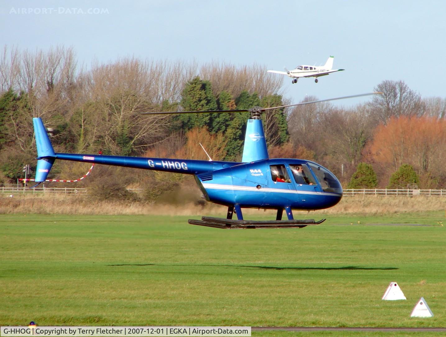G-HHOG, 2004 Robinson R44 Clipper II C/N 10584, Robinson R44 II at Shoreham Airport